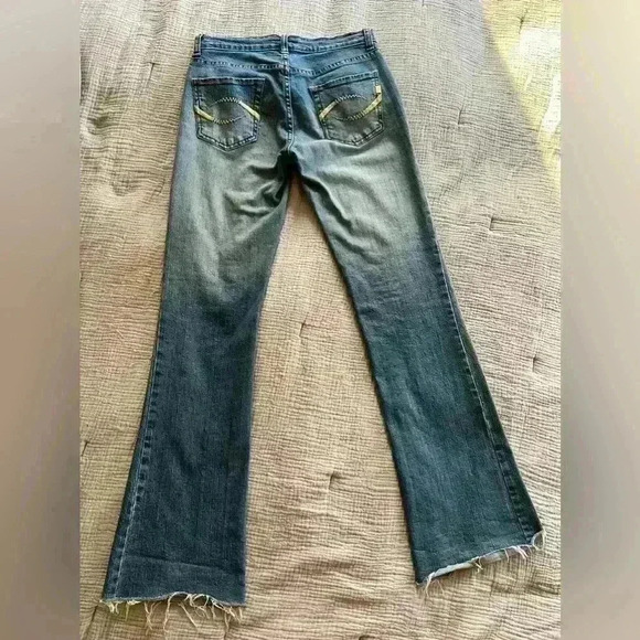 Delia’s Kick and Flare Low-Rise Jeans | 1/2 | Medium Blue Wash - Picture 9 of 10